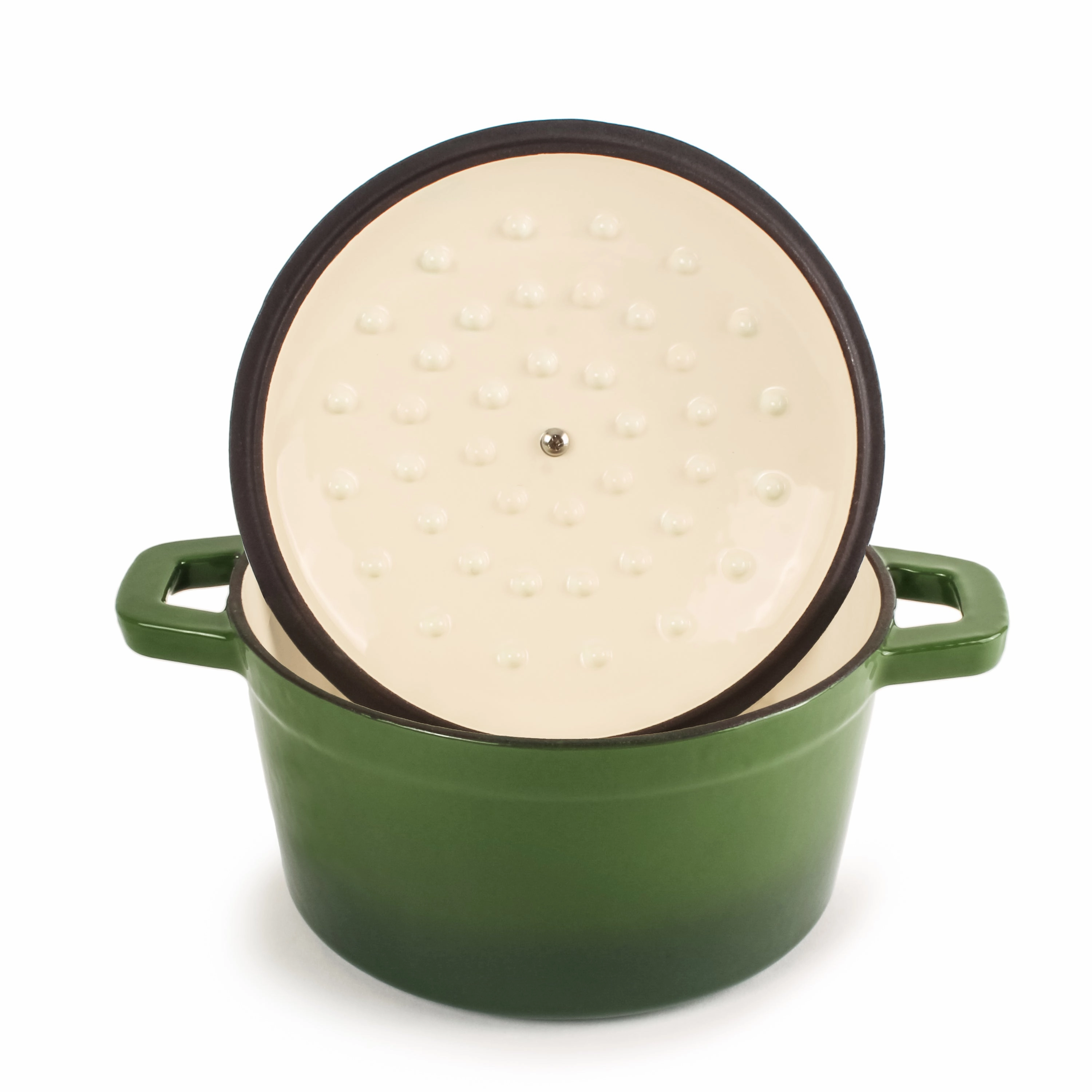 BergHOFF Neo Cast Iron 3qt. Round Dutch Oven 8" with Lid, Green