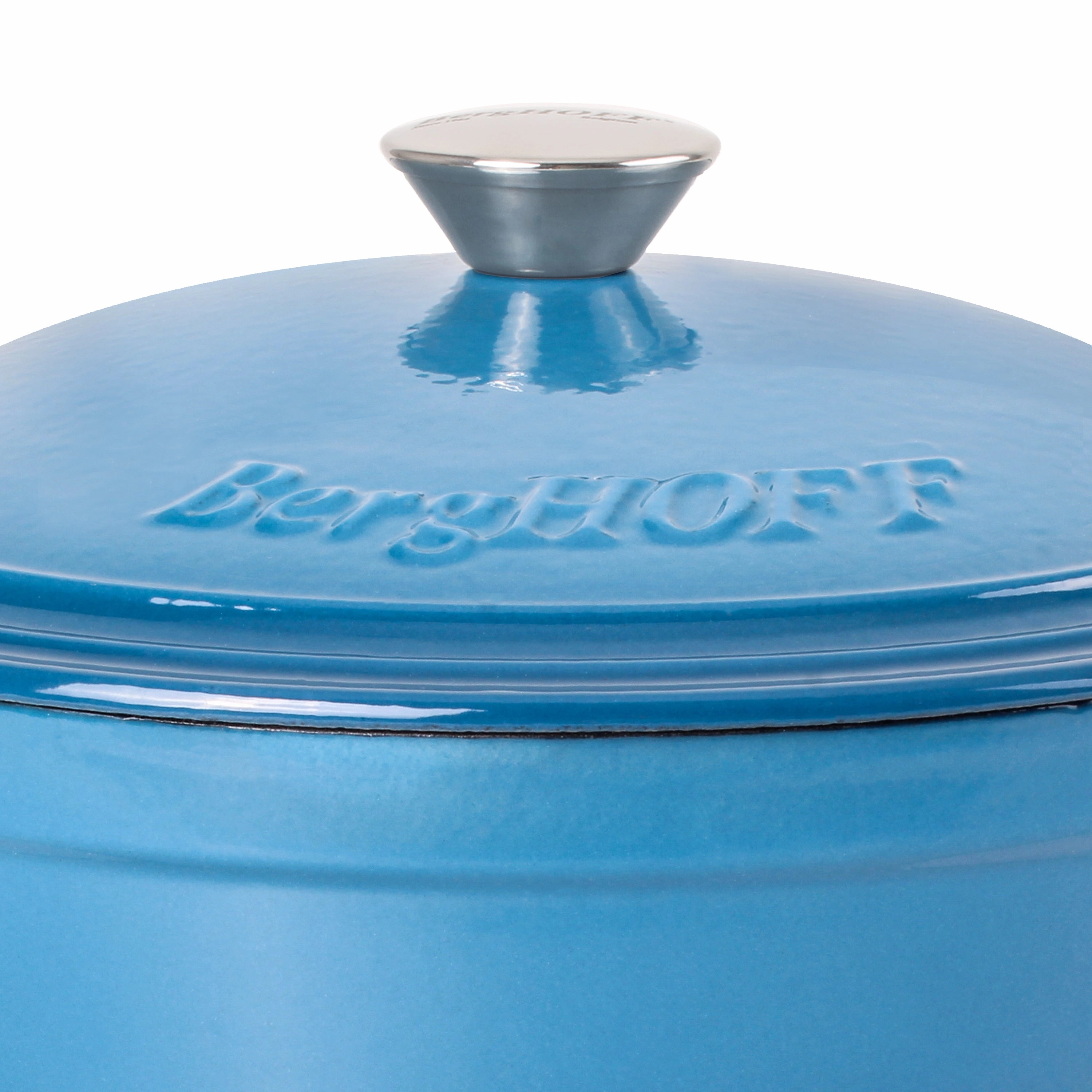 BergHOFF Neo Cast Iron 7qt. Round Dutch Oven 11" with Lid, Blue