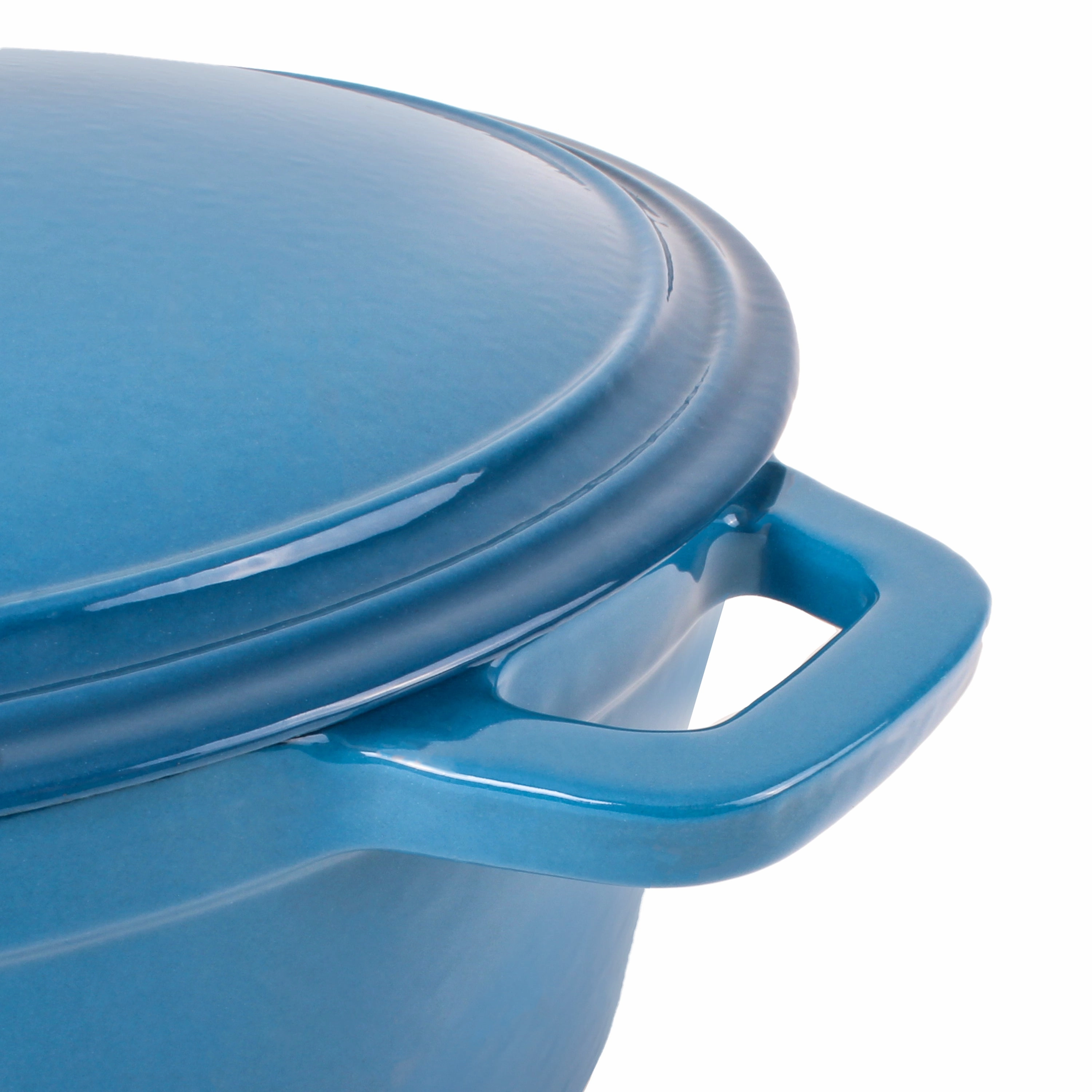 BergHOFF Neo Cast Iron 7qt. Round Dutch Oven 11" with Lid, Blue