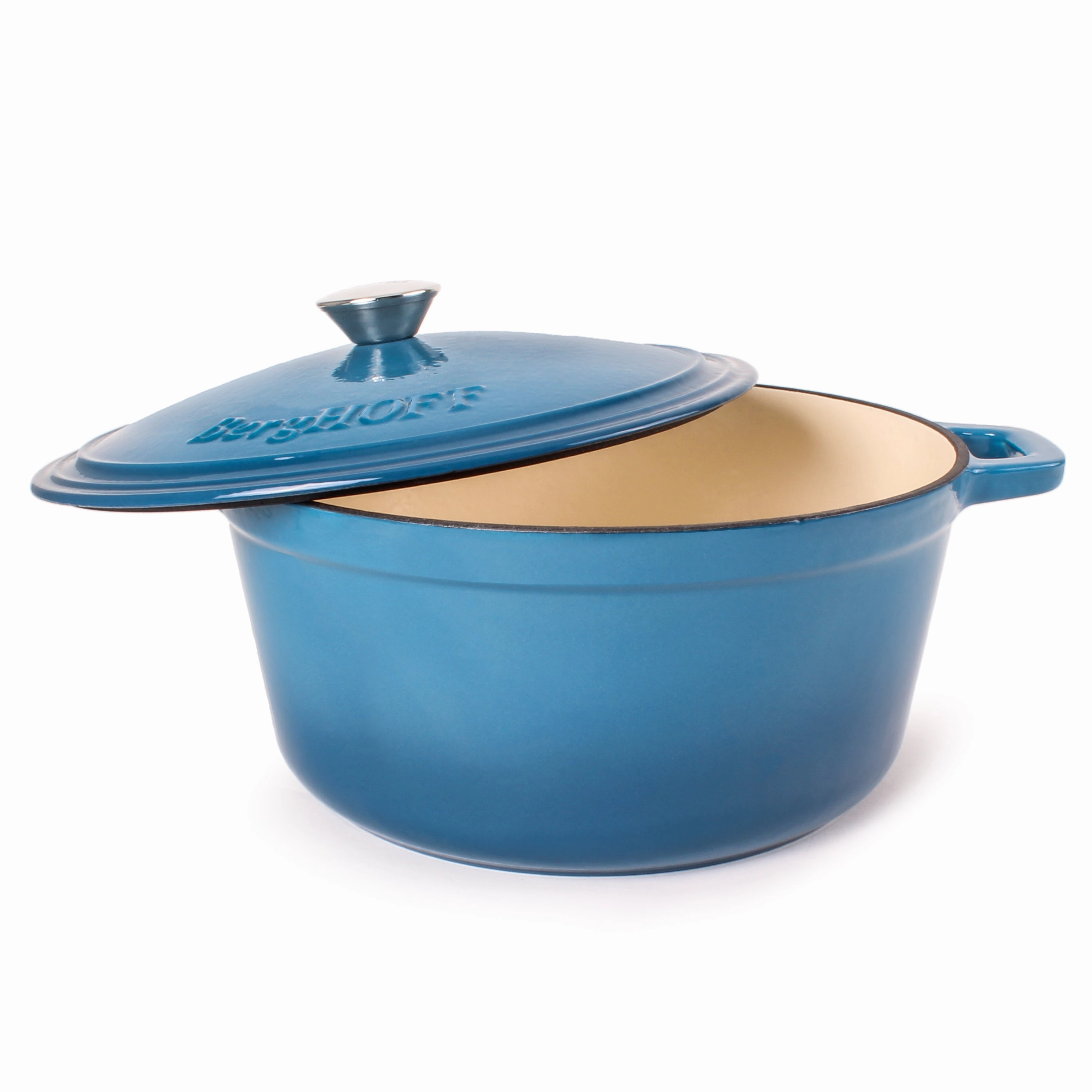 BergHOFF Neo Cast Iron 7qt. Round Dutch Oven 11" with Lid, Blue