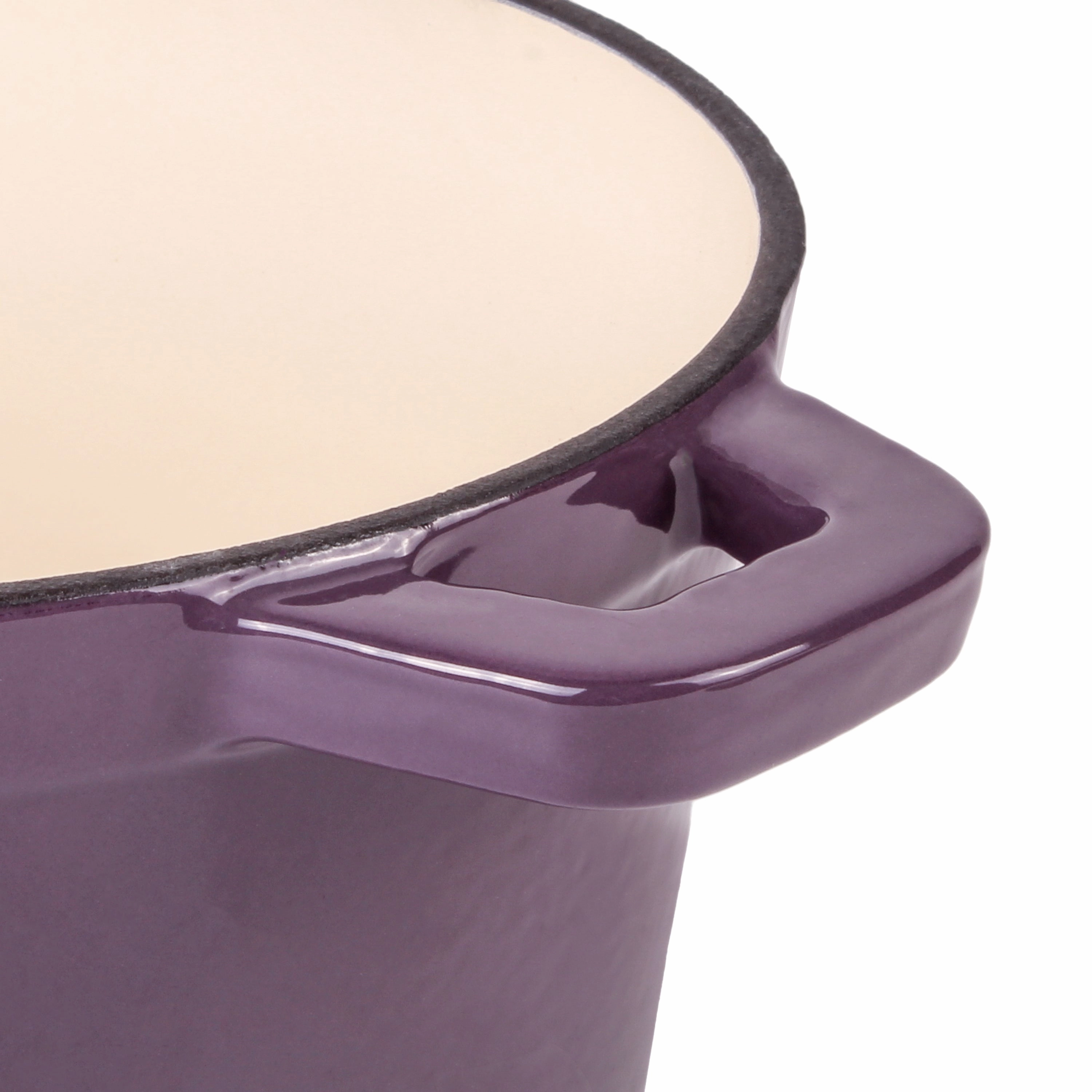 BergHOFF Neo Cast Iron 7qt. Round Dutch Oven 11" with Lid, Purple