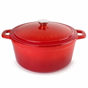 BergHOFF Neo Cast Iron 7qt. Round Dutch Oven 11" with Lid, Red cookware set,cooking pots,kitchen cookware