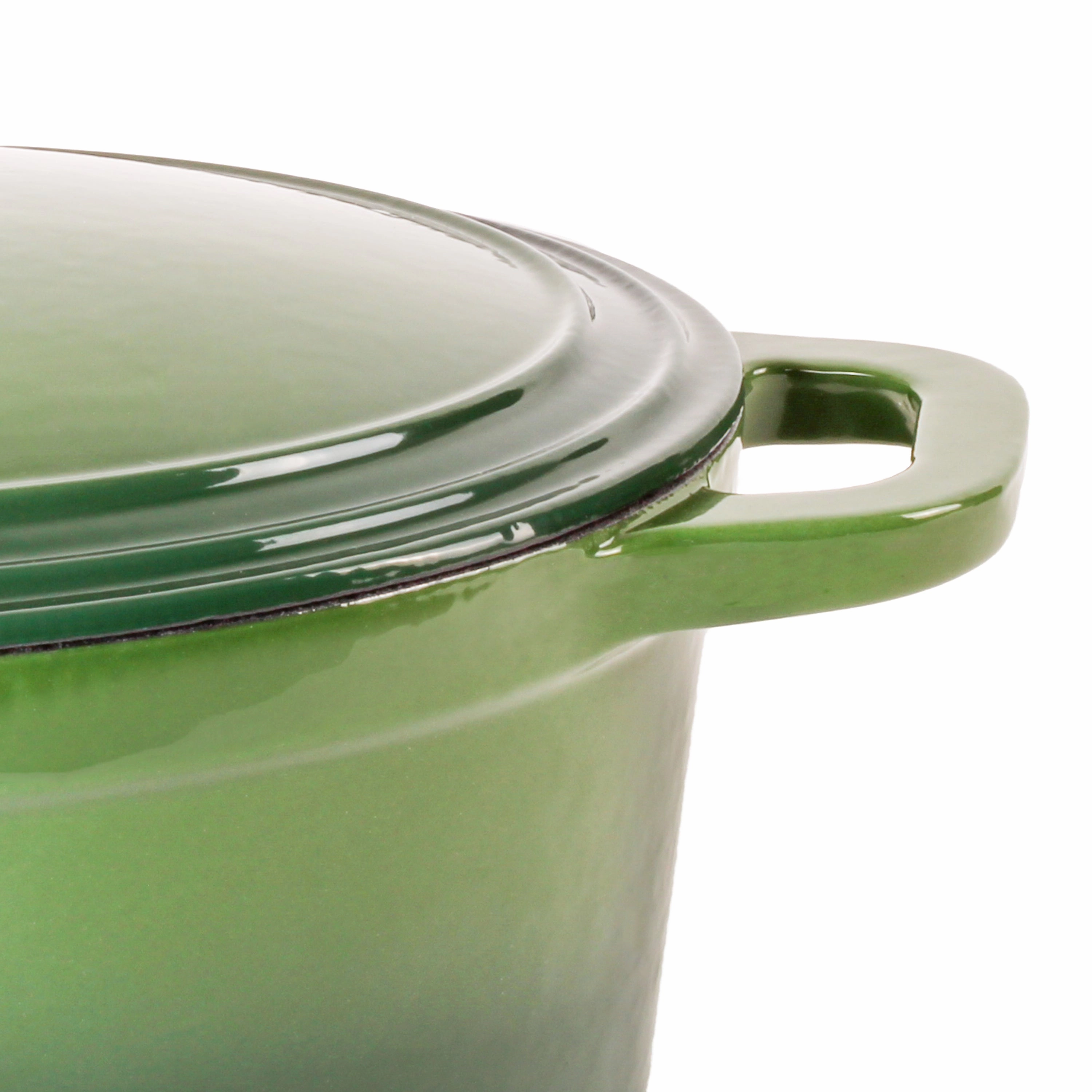BergHOFF Neo Cast Iron 8qt. Oval Dutch Oven 13" with Lid, Green