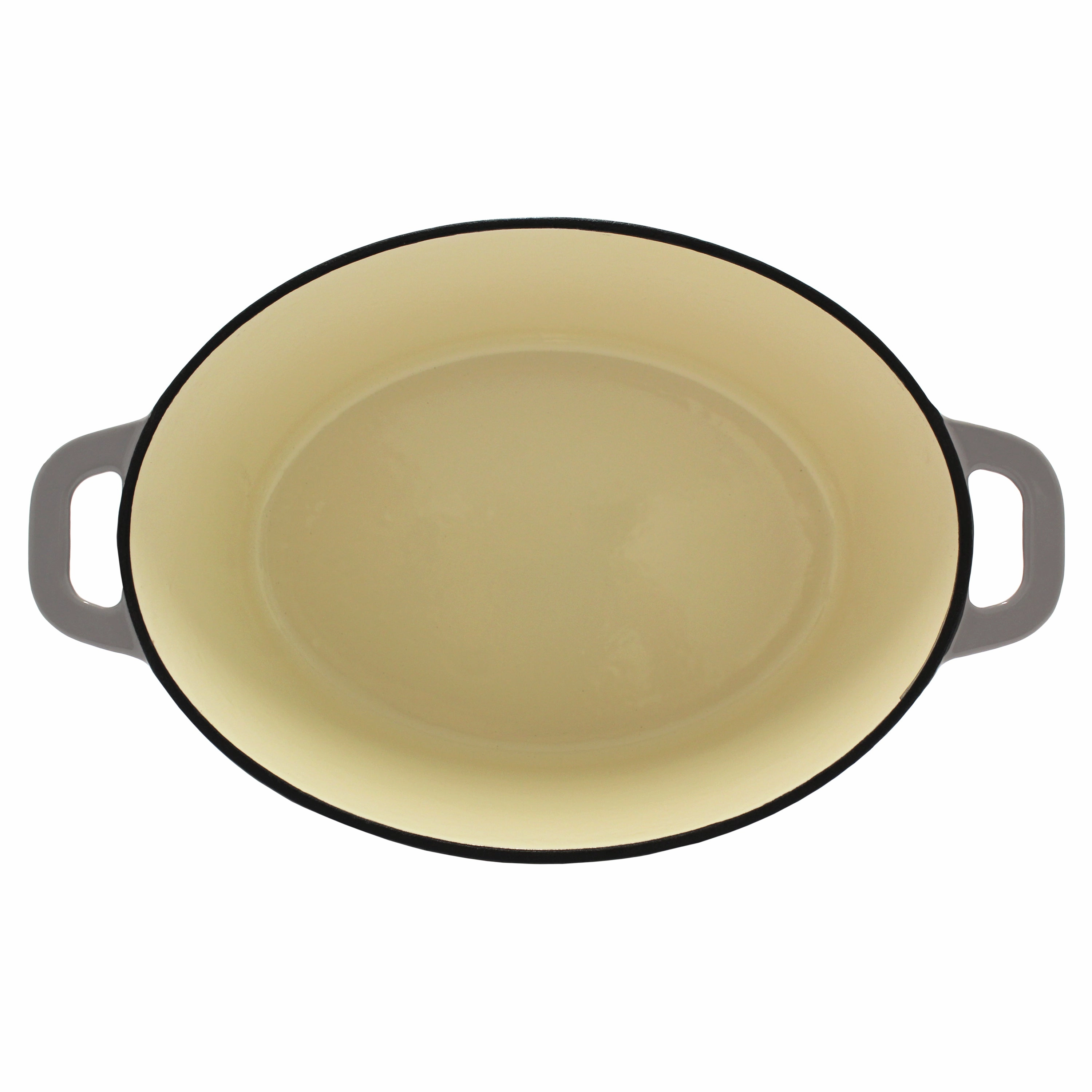 BergHOFF Neo Cast Iron 8qt. Oval Dutch Oven 13" with Lid, Oyster