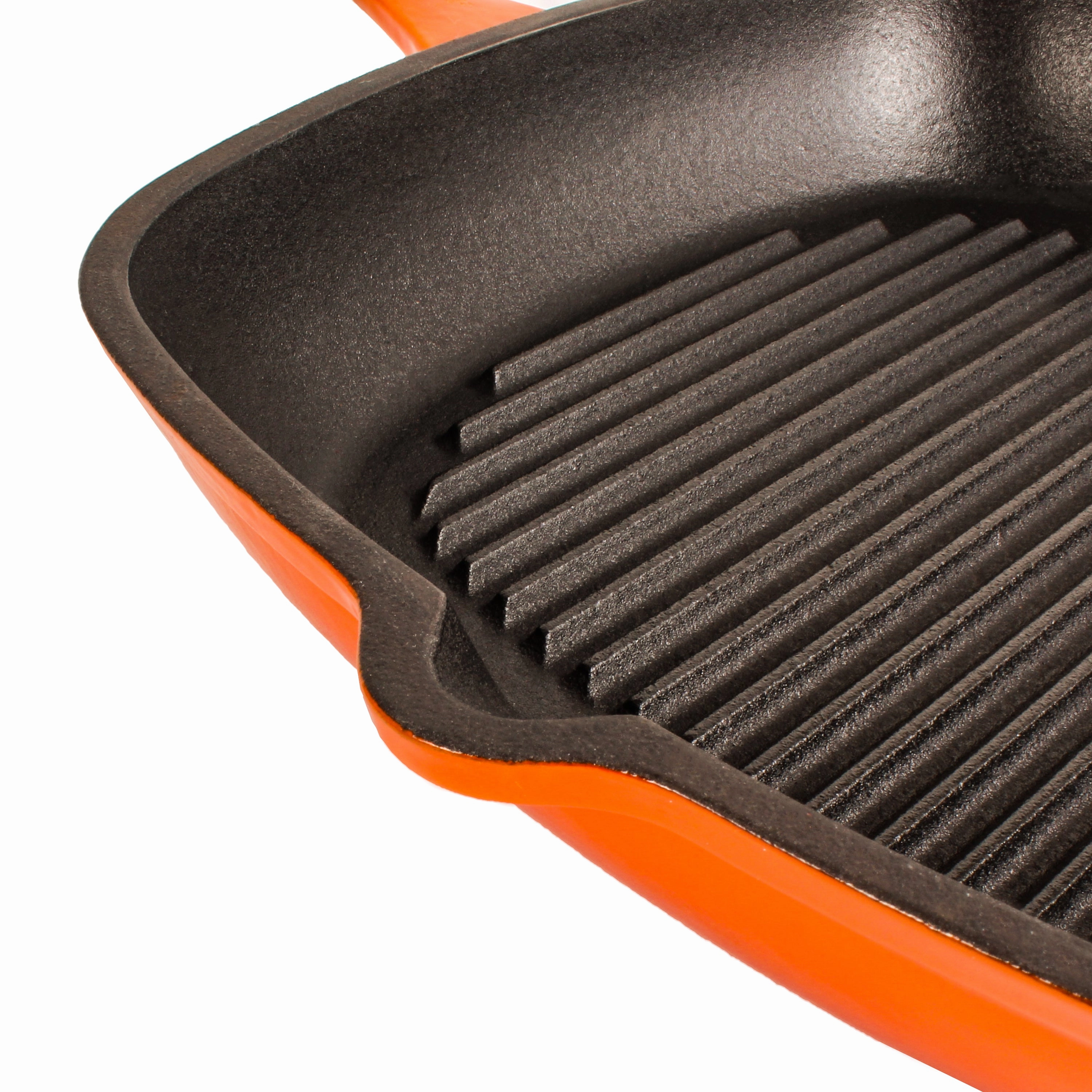 BergHOFF Neo Cast Iron Square Grill Pan 11", Orange