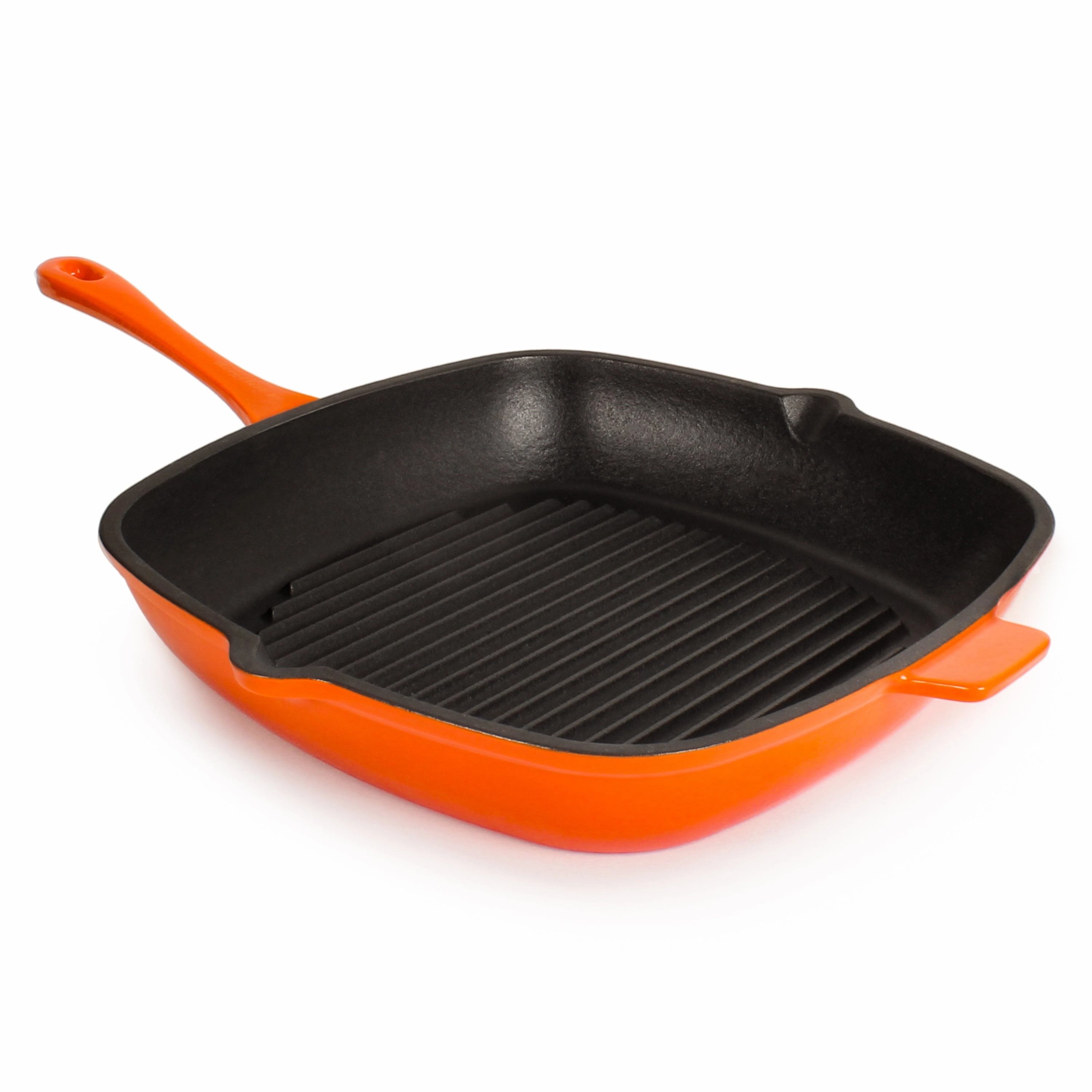 BergHOFF Neo Cast Iron Square Grill Pan 11", Orange cookware set,cooking pots,kitchen cookware