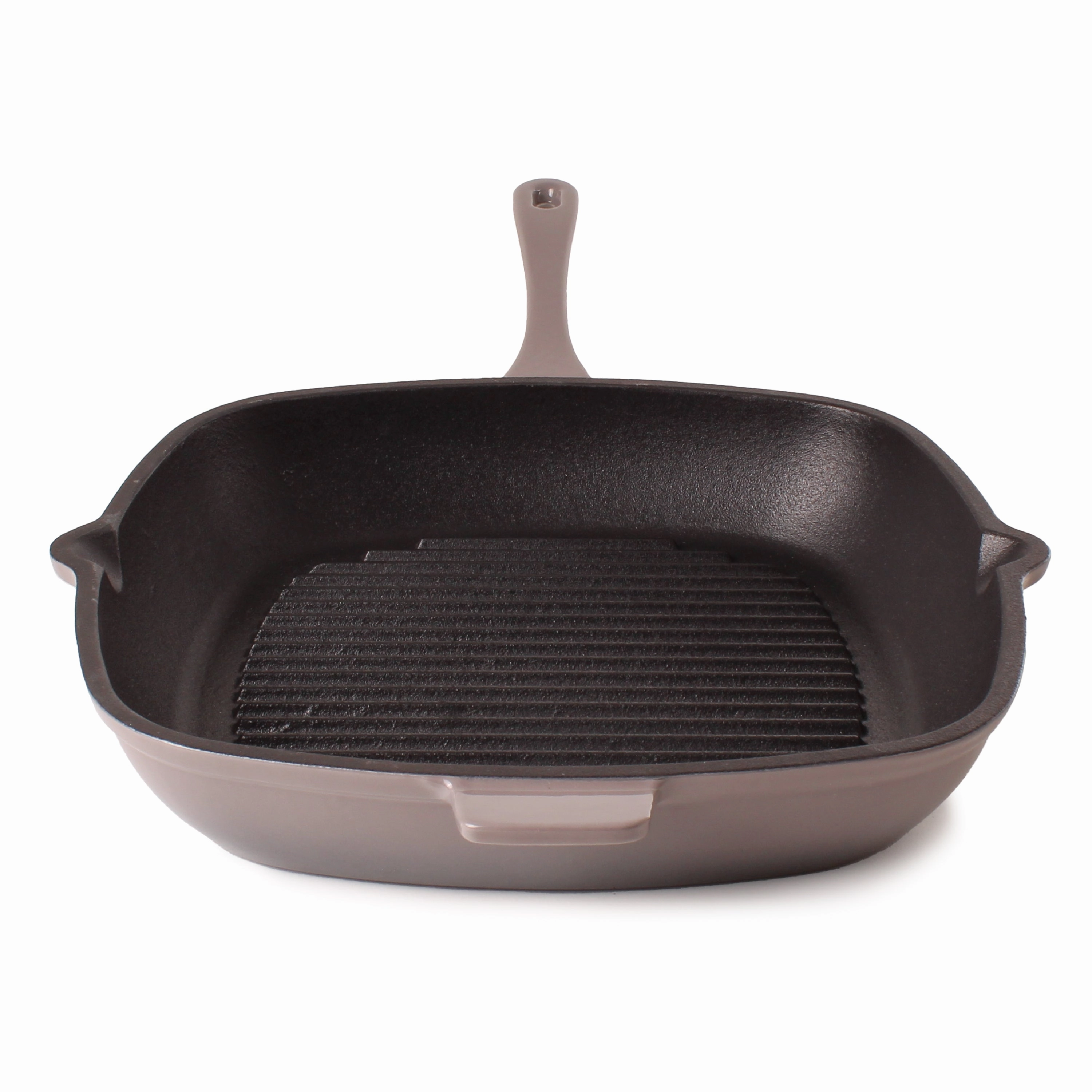 BergHOFF Neo Cast Iron Square Grill Pan 11", Oyster cookware set,cooking pots,kitchen cookware