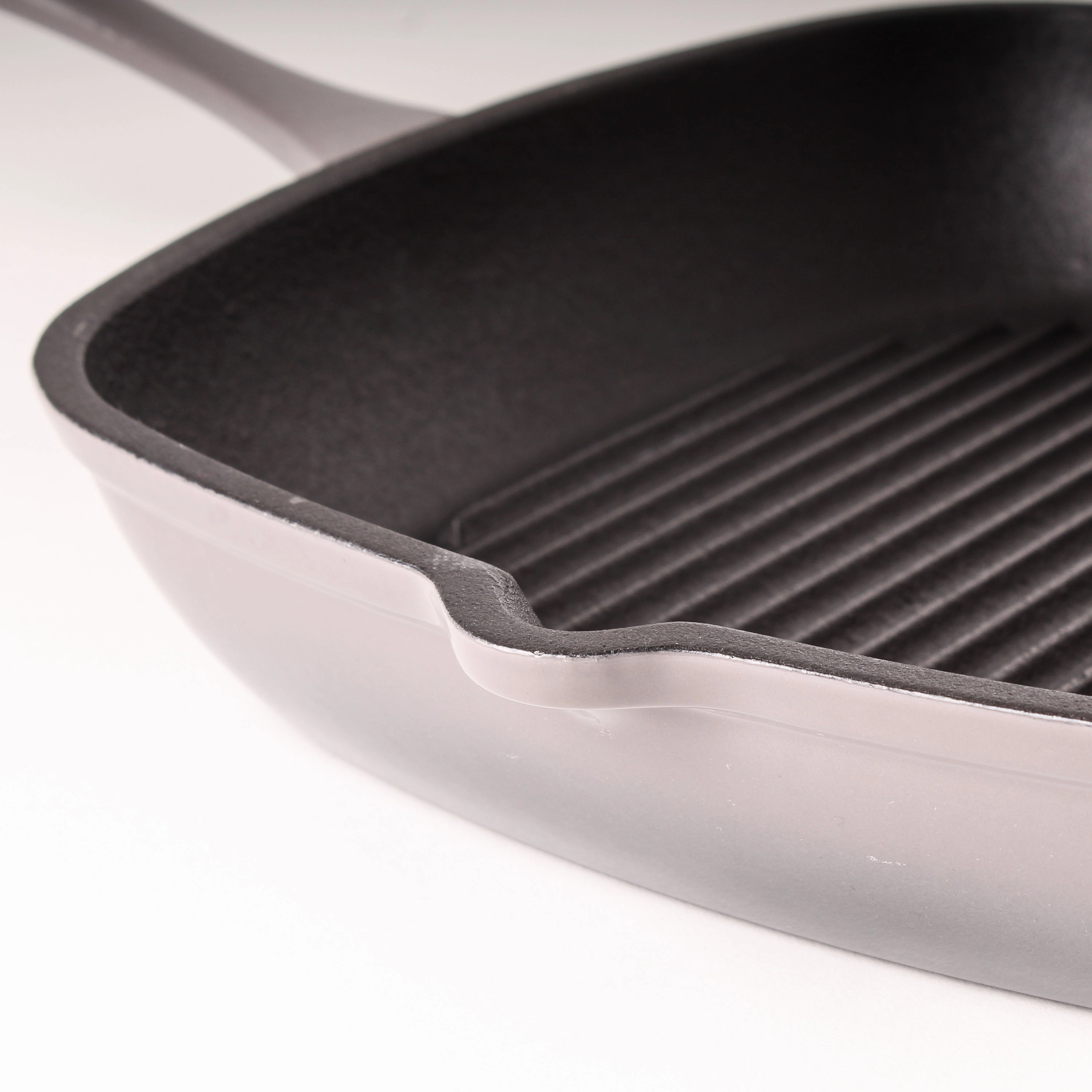 BergHOFF Neo Cast Iron Square Grill Pan 11", Oyster