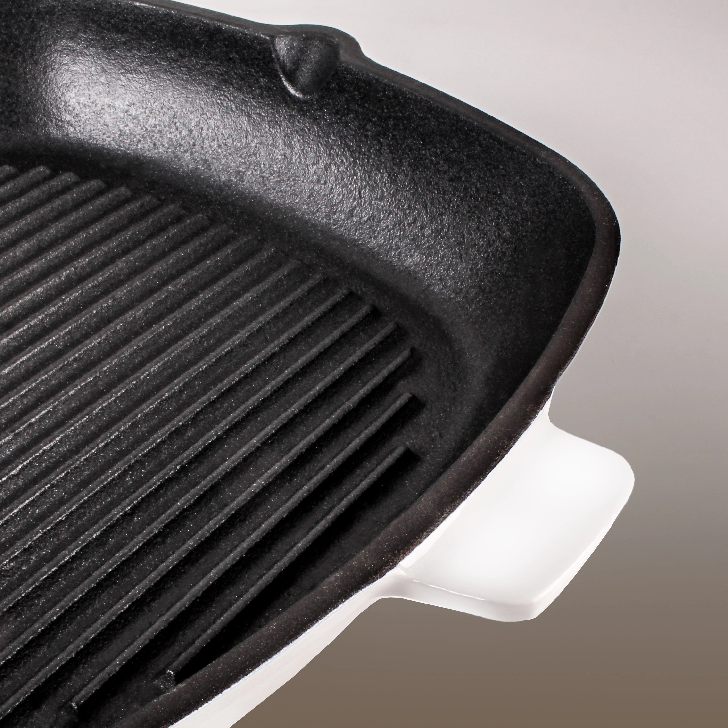BergHOFF Neo Cast Iron Square Grill Pan 11", White