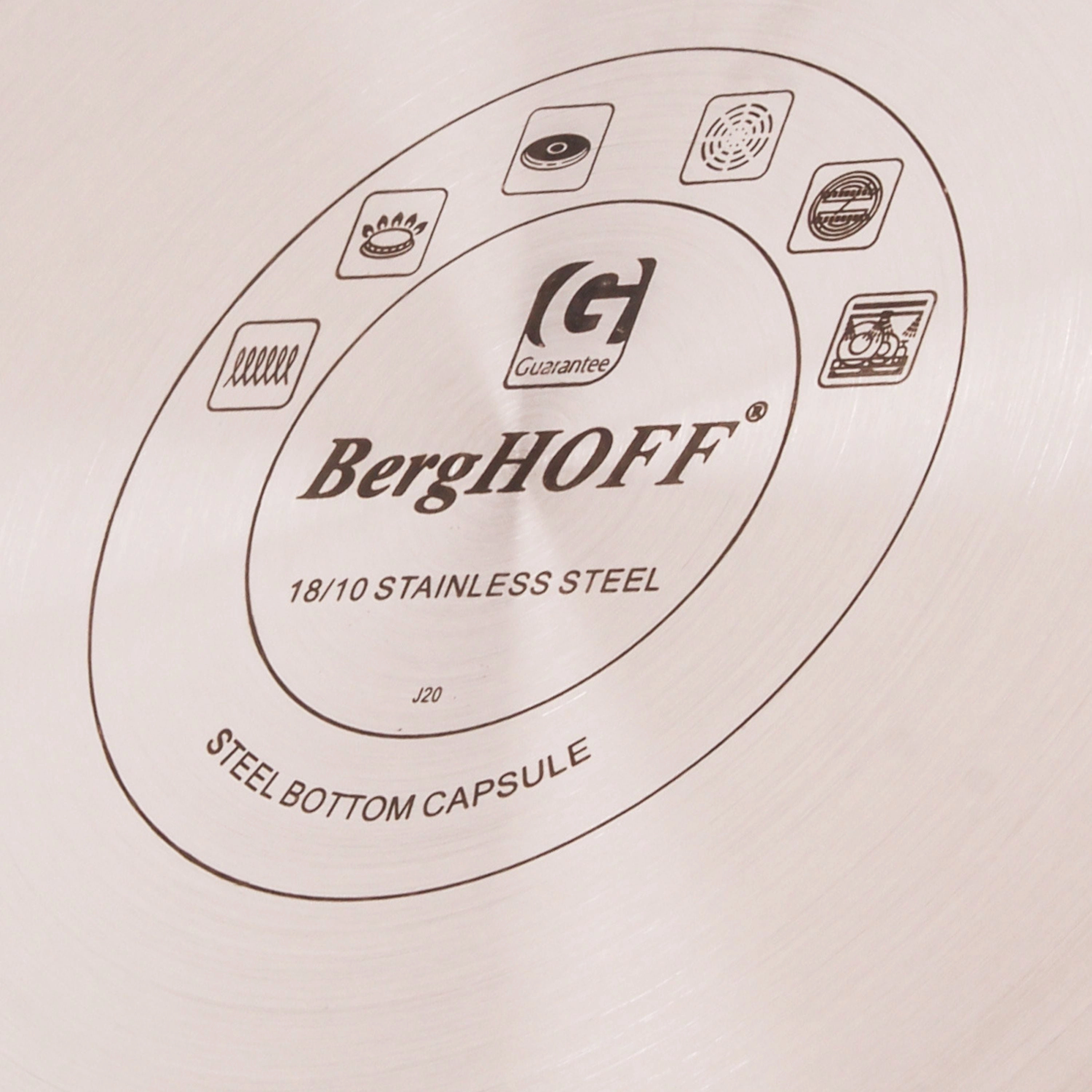 BergHOFF Ouro Gold 11Pc 18/10 Stainless Steel Cookware Set with Glass Lids