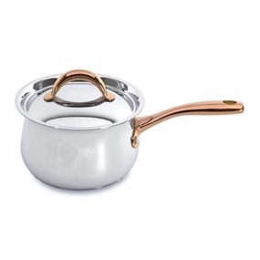 BergHOFF Ouro Gold 18/10 Stainless Steel 6.25" Saucepan with SS Lid, 2.5qt. cookware set,cooking pots,kitchen cookware