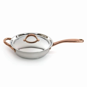 BergHOFF Ouro Gold 18/10 Stainless Steel 9.5" Deep Skillet with SS Lid, 3.1qt. cookware set,cooking pots,kitchen cookware