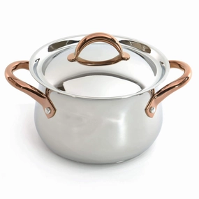 BergHOFF Ouro Gold 18/10 Stainless Steel 9.5" Stockpot with SS Lid cookware set,cooking pots,kitchen cookware