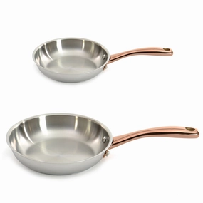 BergHOFF Ouro Gold 2pc 18/10 Stainless Steel Fry Pan Set cookware set,cooking pots,kitchen cookware