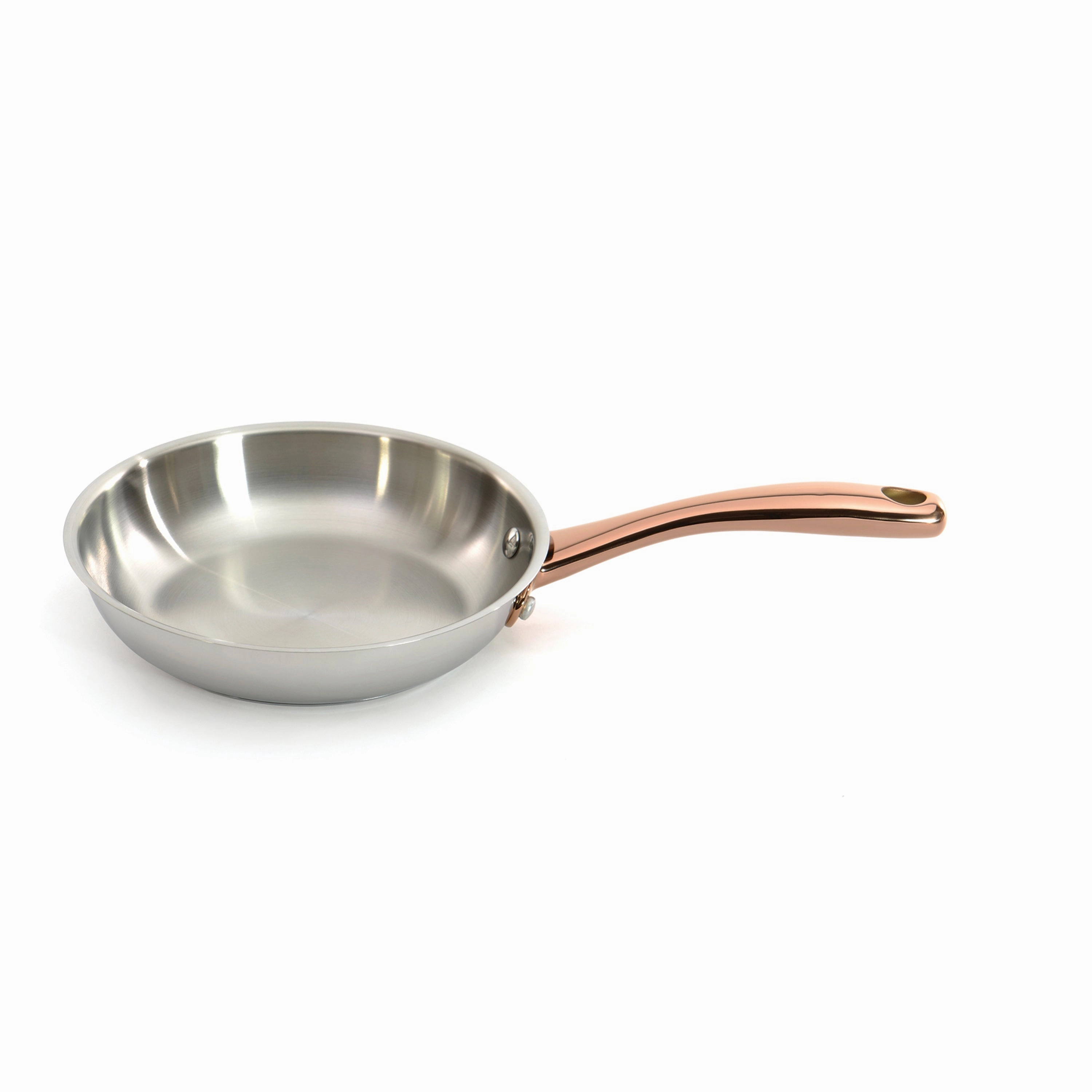 BergHOFF Ouro Gold 3pc 18/10 Stainless Steel Starter Set, SS Lids , Rose Gold Handles