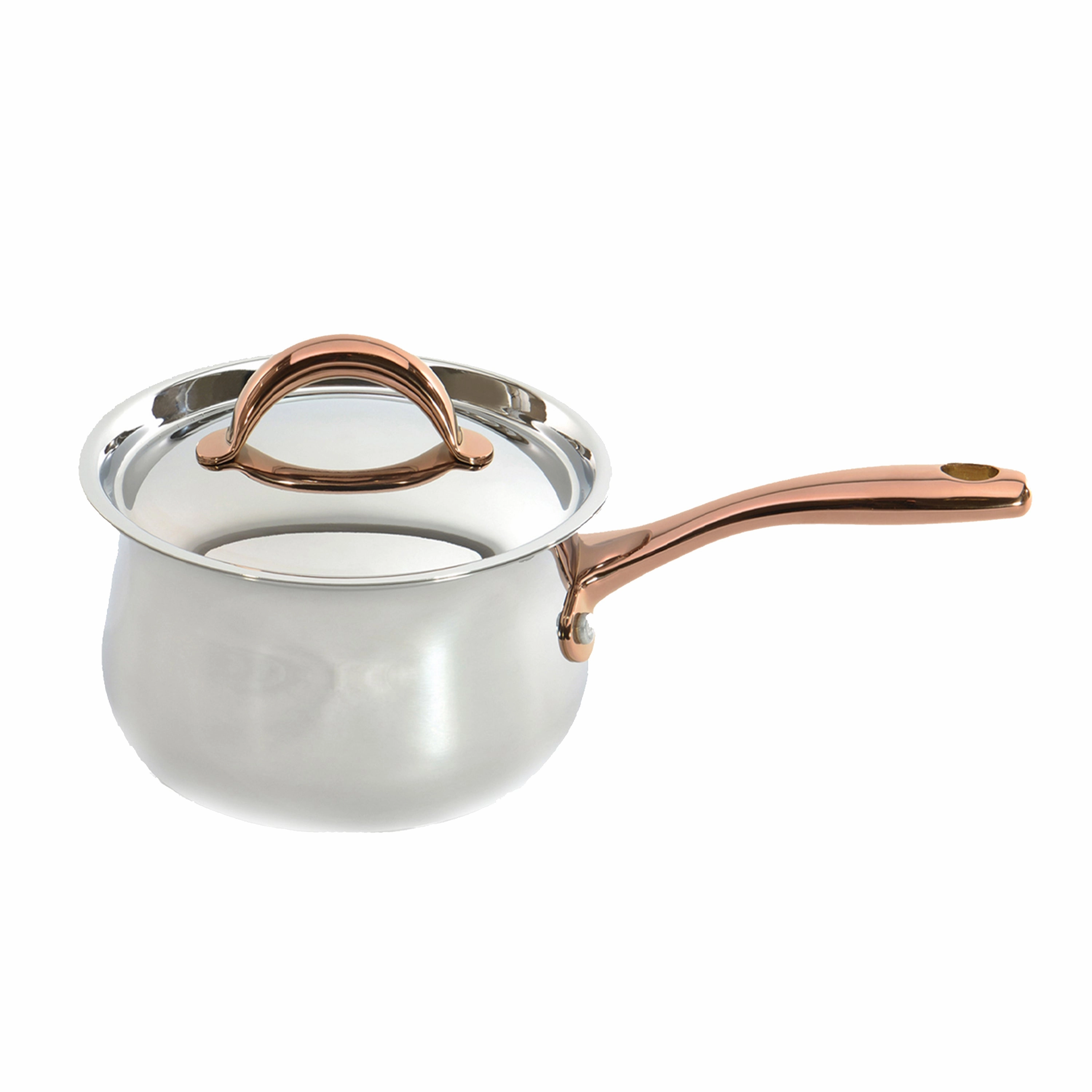 BergHOFF Ouro Gold 5pc 18/10 Stainless Steel Starter Set, Rose Gold Handles