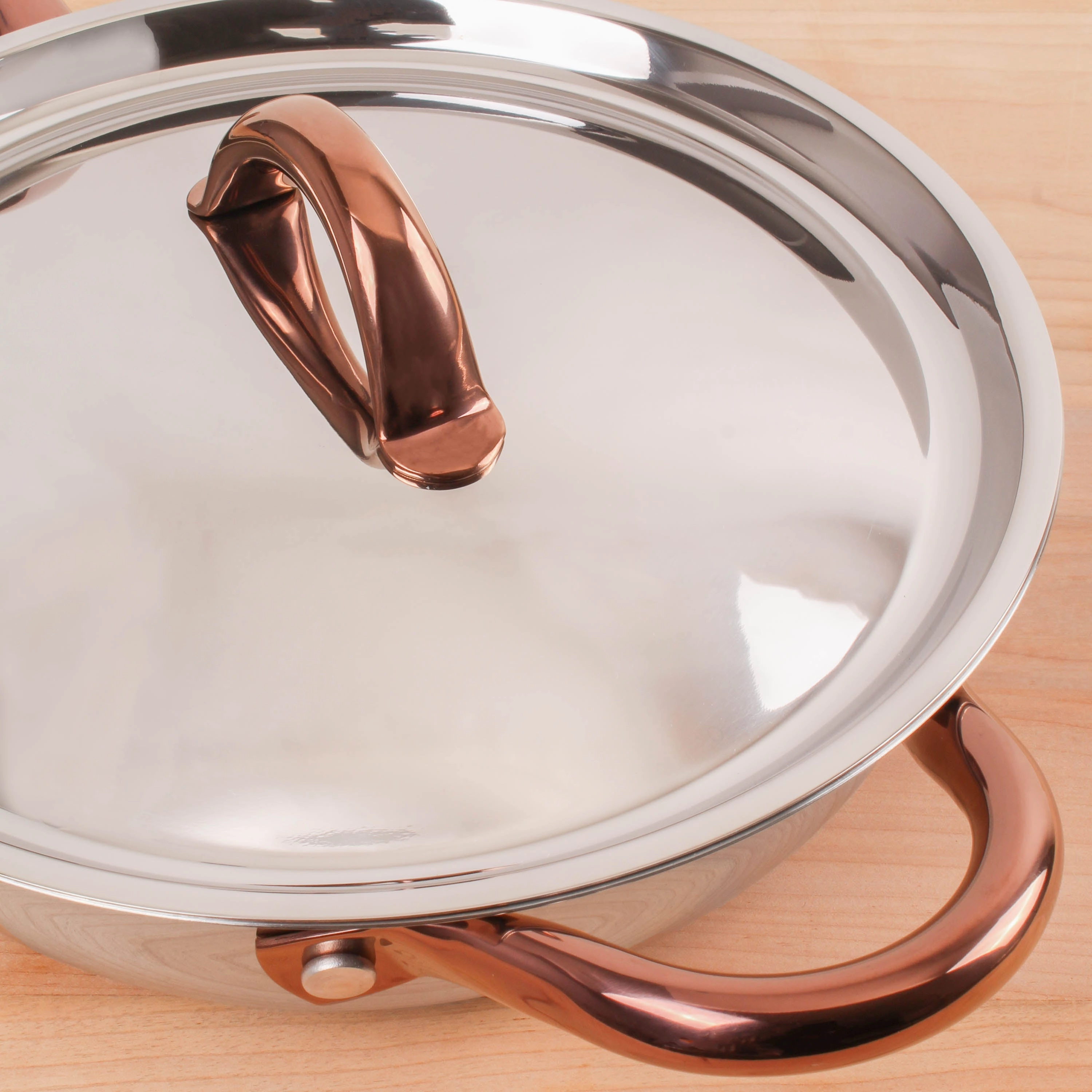 BergHOFF Ouro Gold 5pc 18/10 Stainless Steel Starter Set, Rose Gold Handles