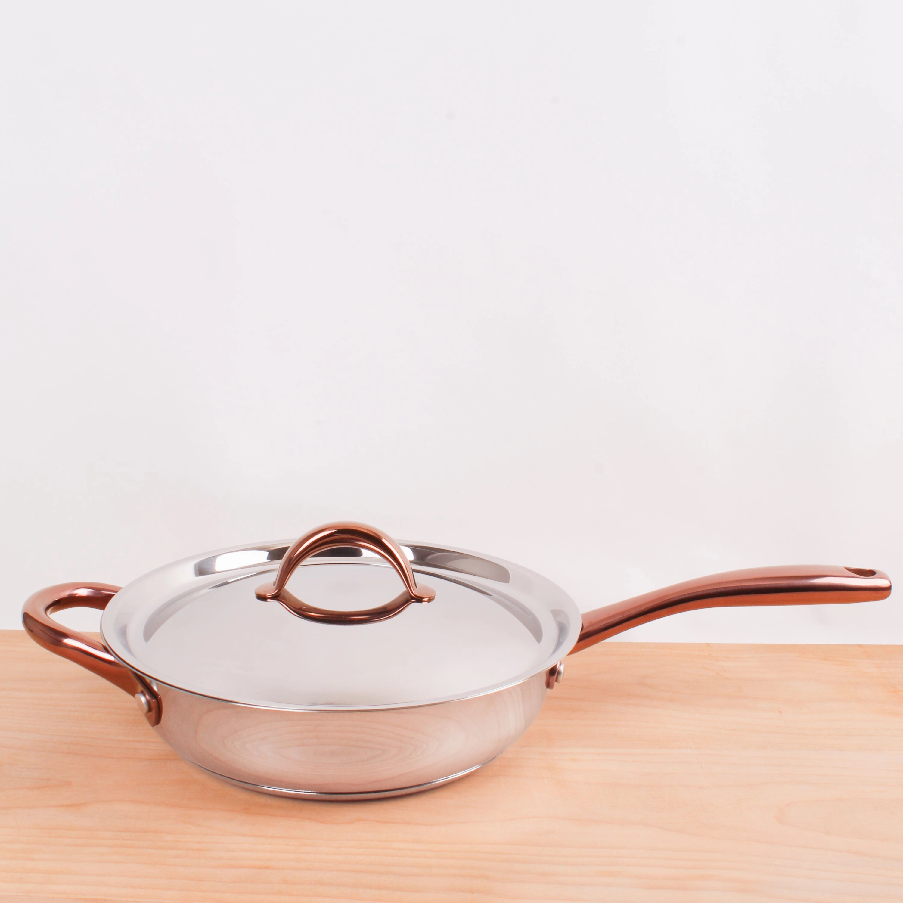 BergHOFF Ouro Gold 5pc 18/10 Stainless Steel Starter Set, Rose Gold Handles