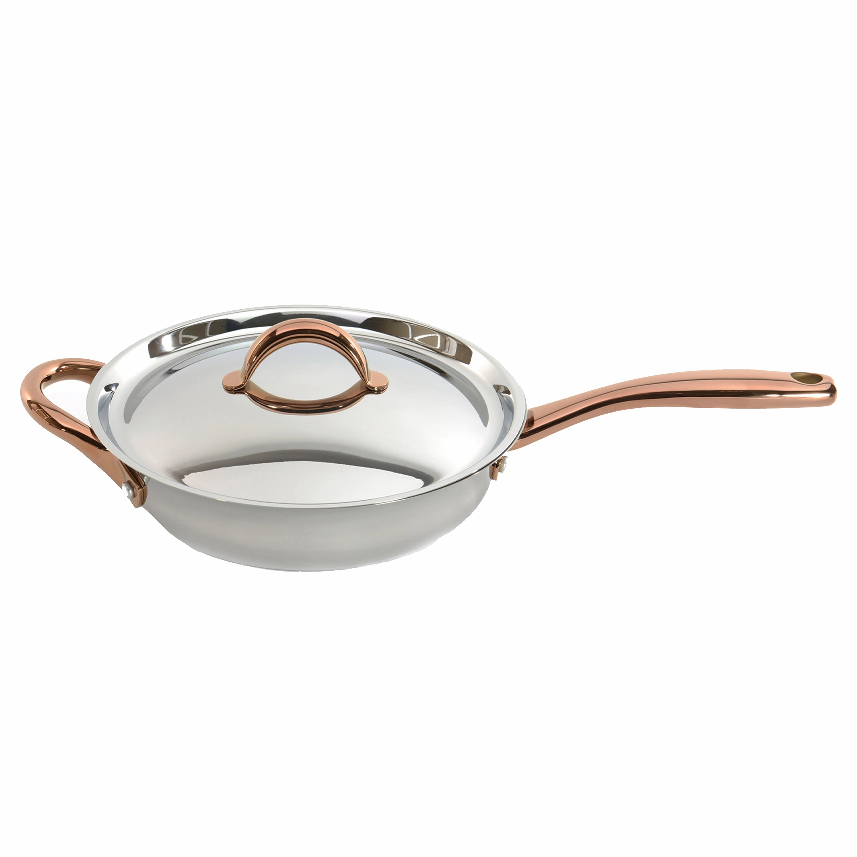 BergHOFF Ouro Gold 5pc 18/10 Stainless Steel Starter Set, Rose Gold Handles