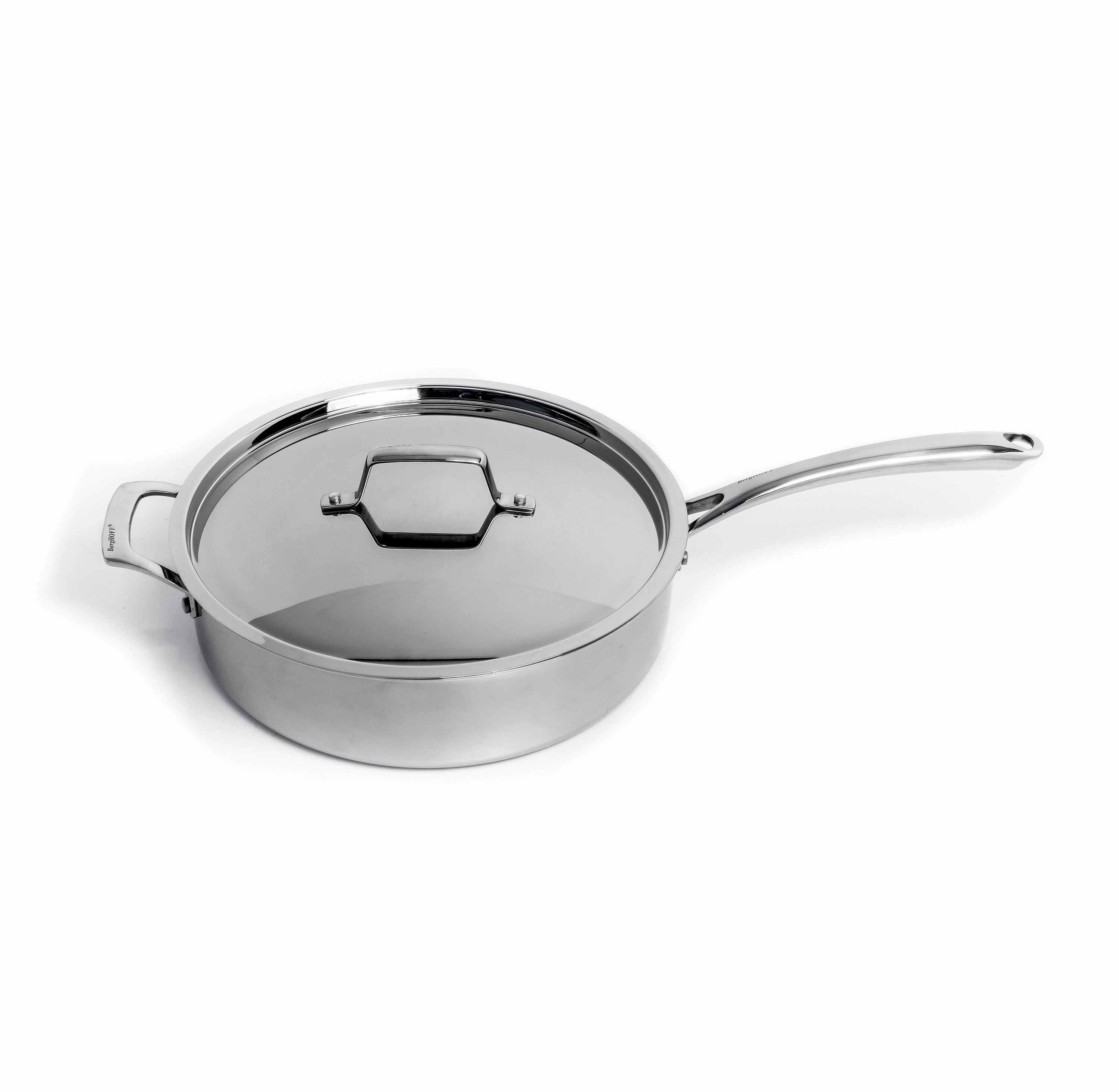BergHOFF Professional Tri-Ply 18/10 Stainless Steel 11" Saut Pan with SS Lid, 4.6qt. cookware set,cooking pots,kitchen cookware