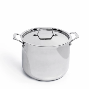 BergHOFF Professional Tri-Ply 18/10 Stainless Steel 9.5" Stockpot with SS Lid, 8qt. cookware set,cooking pots,kitchen cookware