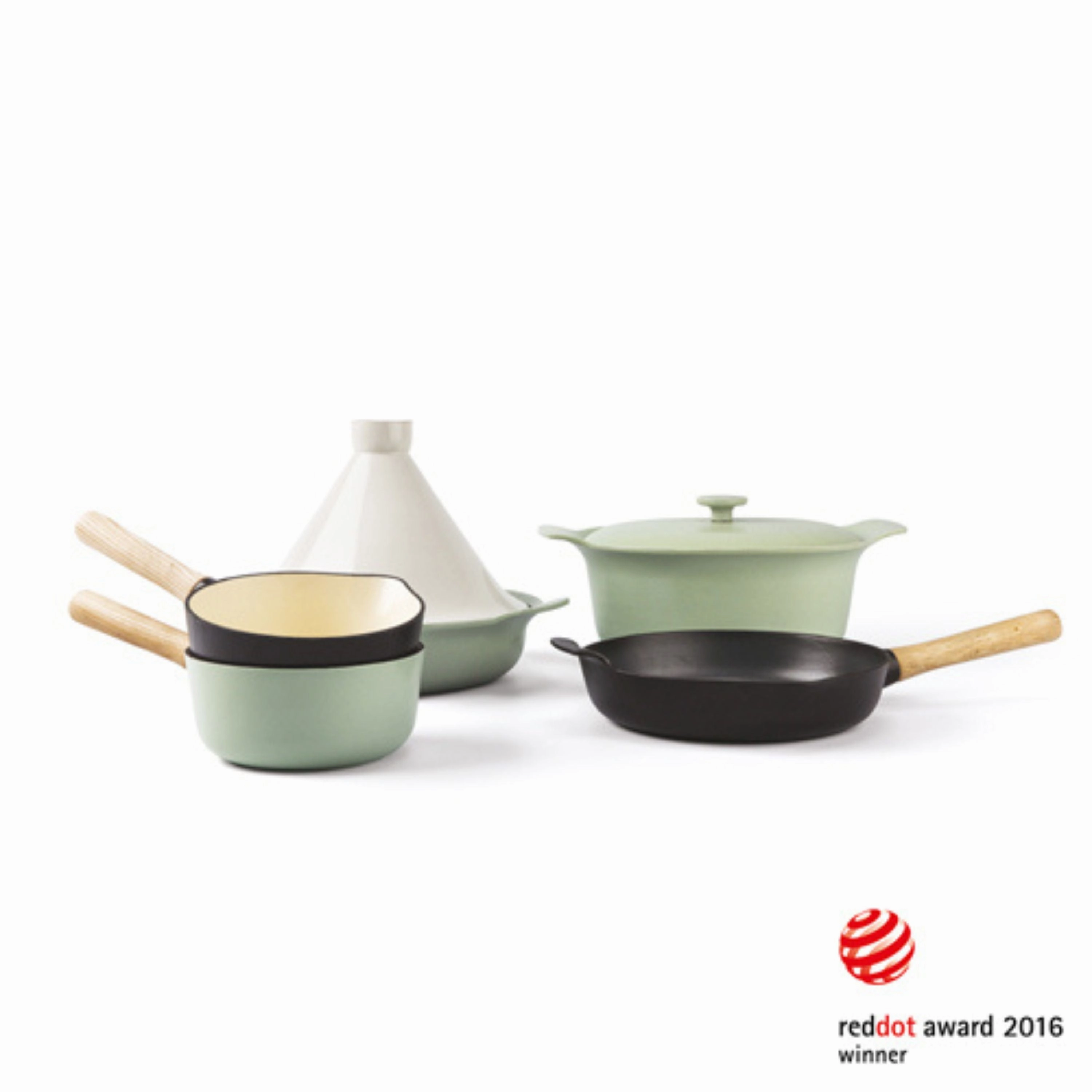 BergHOFF Ron 10.25" Cast Iron Fry Pan 2.6Qt., Green