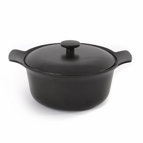BergHOFF Ron 10" Cast Iron Dutch Oven 4.4Qt., Black cookware set,cooking pots,kitchen cookware