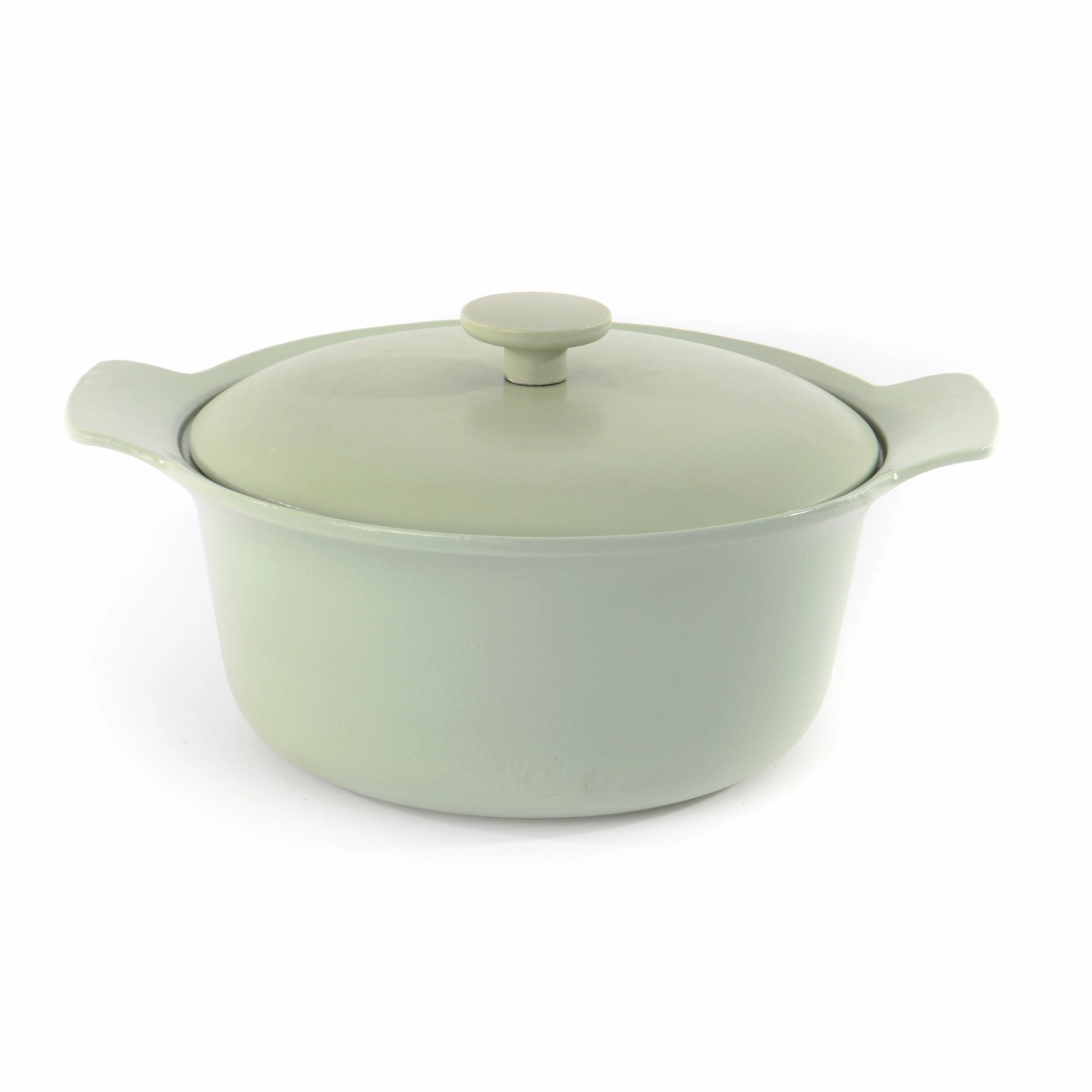 BergHOFF Ron 10" Cast Iron Stockpot 4.4Qt., Green, Matching Lid cookware set,cooking pots,kitchen cookware