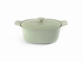 BergHOFF Ron 11" Cast Iron Dutch Oven 5.5Qt., Green cookware set,cooking pots,kitchen cookware
