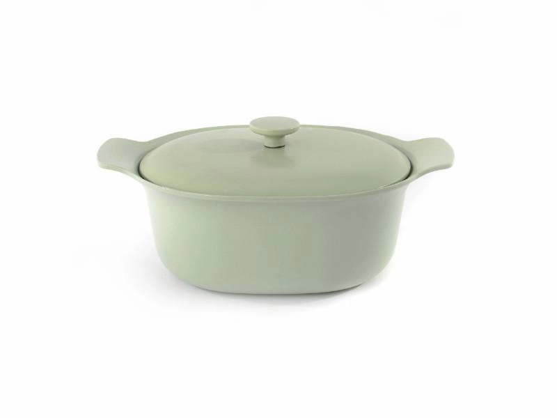 BergHOFF Ron 11" Cast Iron Dutch Oven 5.5Qt., Green cookware set,cooking pots,kitchen cookware