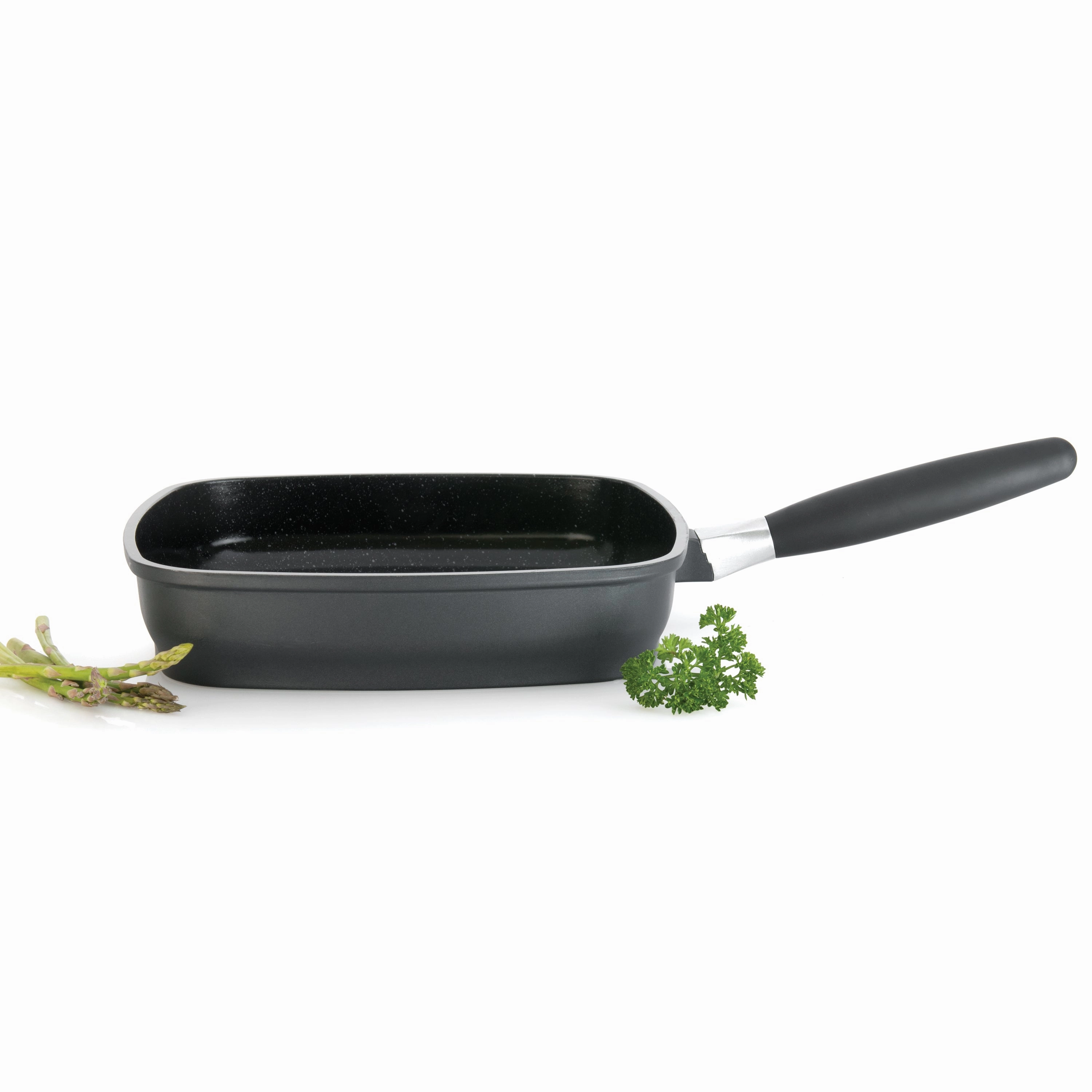 BergHOFF Scala Non-stick 12.5" Square Grill Pan, Removable Handle