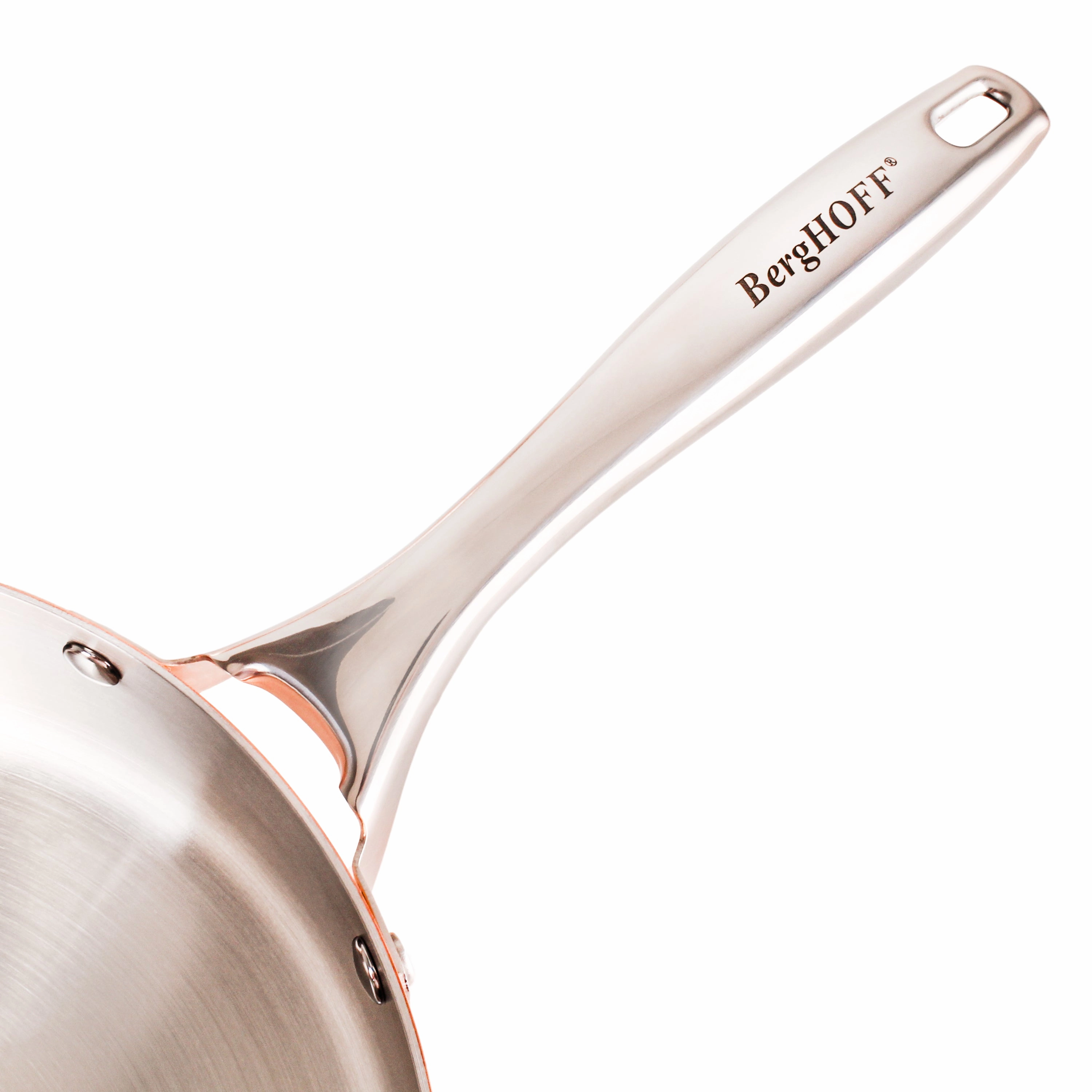 BergHOFF Vintage Tri-Ply Copper 8" Deep Skillet, Hammered