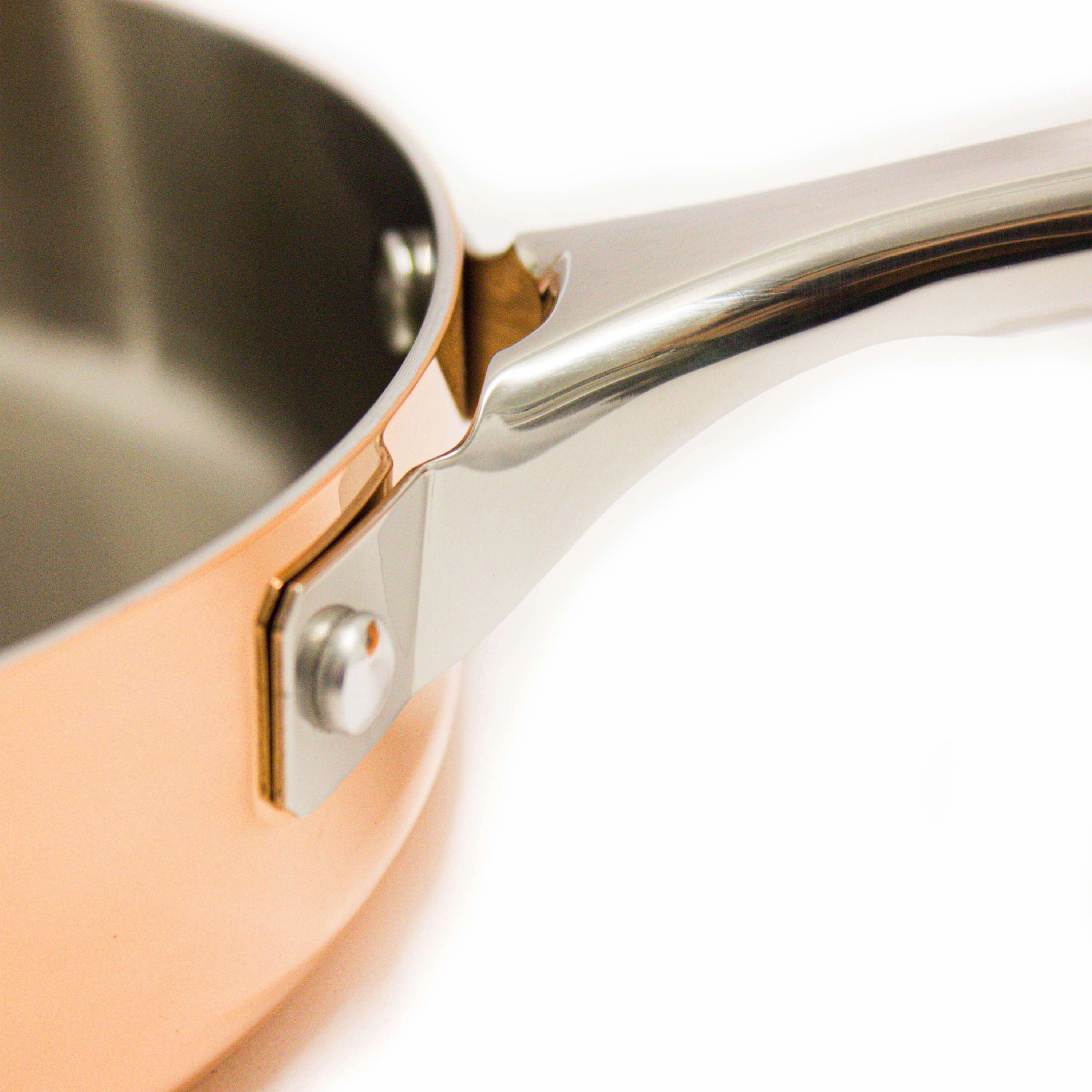 BergHOFF Vintage Tri-Ply Copper 9.5" Deep Skillet, Polished