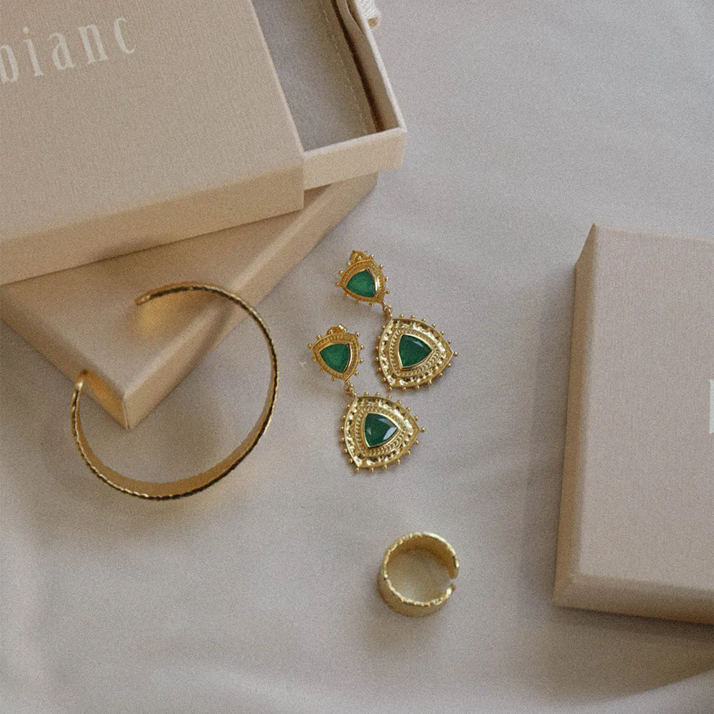 Bianc Athena Earrings Green Shoes_Bianc-Jewellery