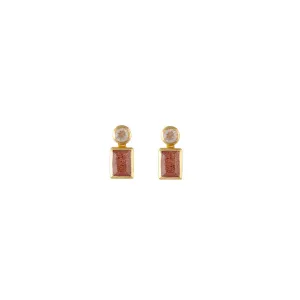 Bianc Clover Earrings Strawberry Quartz Shoes_Bianc-Jewellery