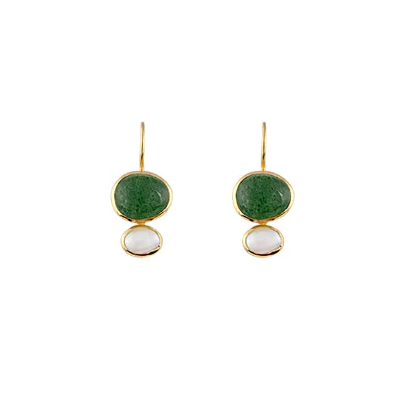 Bianc Cubism Earrings Green Shoes_Bianc-Jewellery