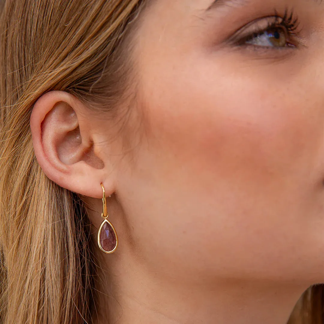 Bianc Grove Earrings Strawberry Quartz Shoes_Bianc-Jewellery