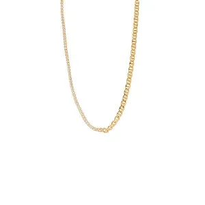 Bianc Half Tennis Necklace Gold Shoes_Bianc-Jewellery