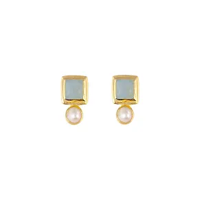 Bianc Impressionist Earrings Aqua Shoes_Bianc-Jewellery