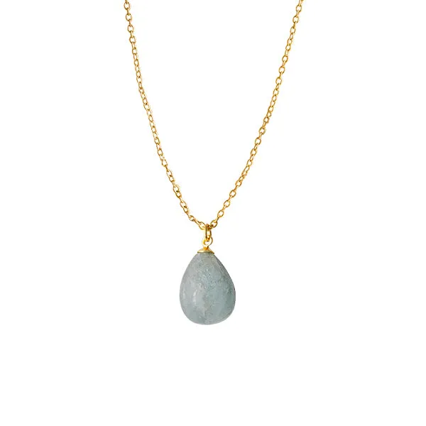 Bianc Painted Necklace Aqua Shoes_Bianc-Jewellery