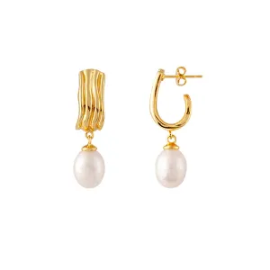 Bianc Sandy Earrings Gold Shoes_Bianc-Jewellery