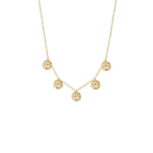 Bianc Scattered Jingle Necklace Gold Shoes_Bianc-Jewellery