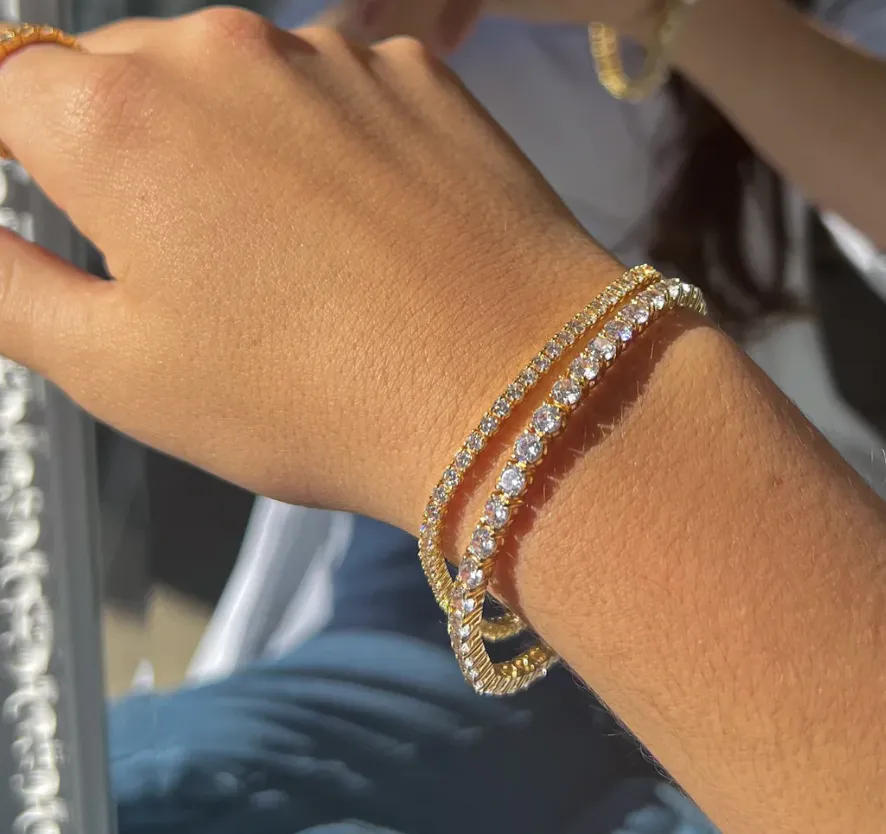 Bianc Tennis Bracelet Gold Small Shoes_Bianc-Jewellery
