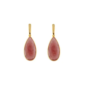 Bianc Thorn Earrings Strawberry Quartz Shoes_Bianc-Jewellery