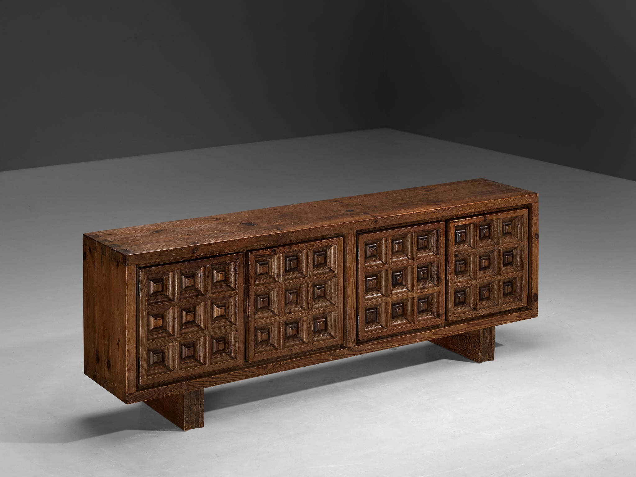 Biosca Spanish Sideboard in Stained Pine storage cabinet,organizer,furniture storage