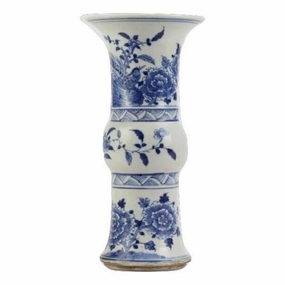 Bird and Floral Trumpet Vase vase,flower vase,home decoration