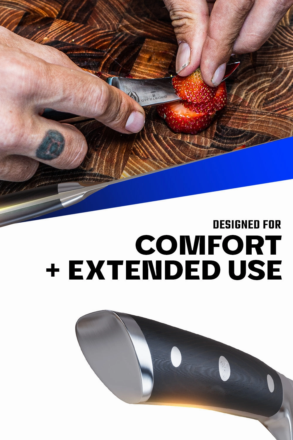 Bird's Beak Tourne Paring Knife 2.75" | Gladiator Series | NSF Certified | Dalstrong 