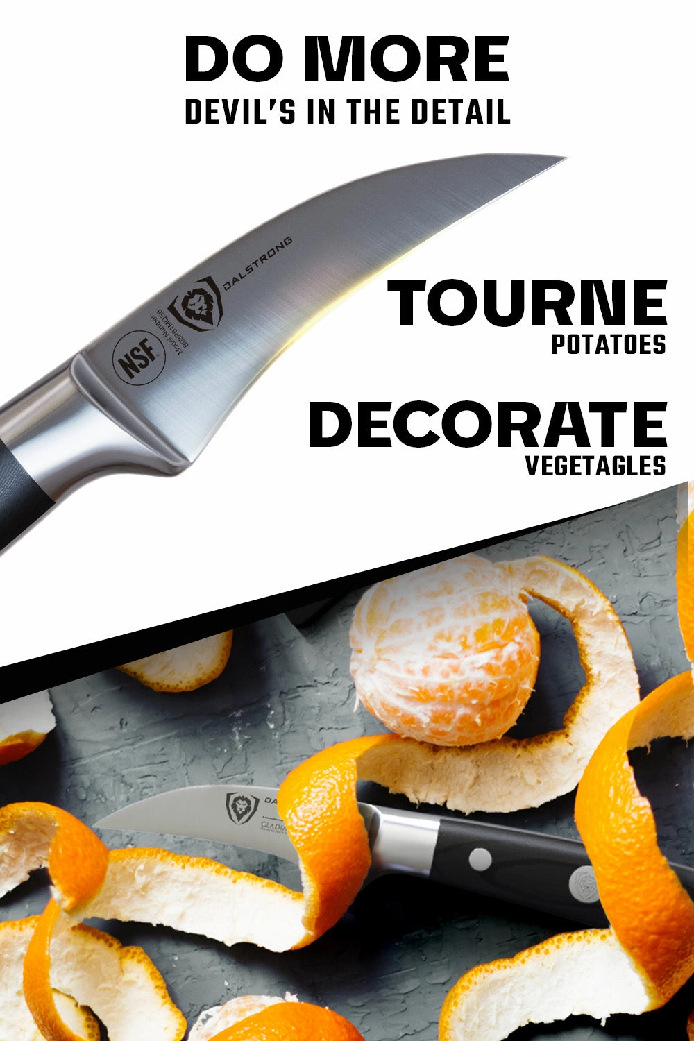 Bird's Beak Tourne Paring Knife 2.75" | Gladiator Series | NSF Certified | Dalstrong 