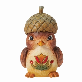 Bird with Acorn Hat Figurine figurines,decorative figurines,home accents