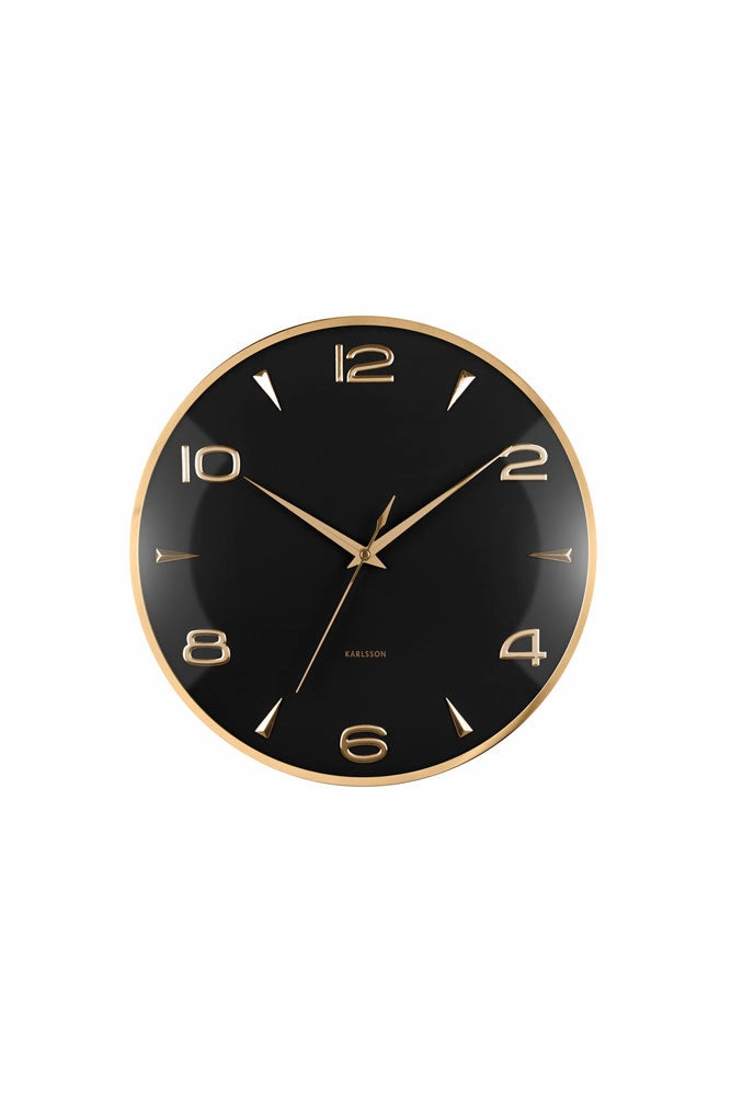 Black & Gold Wall Clock